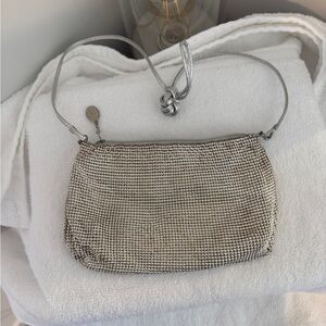 Vintage Whiting & Davis Silver Mesh Shoulder Bag